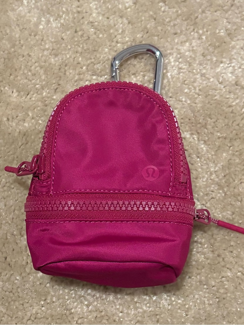 lululemon athletica City Adventurer Backpack Nano with Carabiner. Wild Berry.